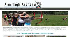 Desktop Screenshot of aimhigharchery.com